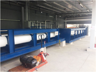 Large high-pressure hydrogen accumulator (98MPa / 1 ?) for the hydrogen of communication system of fuel cell vehicle and hydrogen station is put into operation 